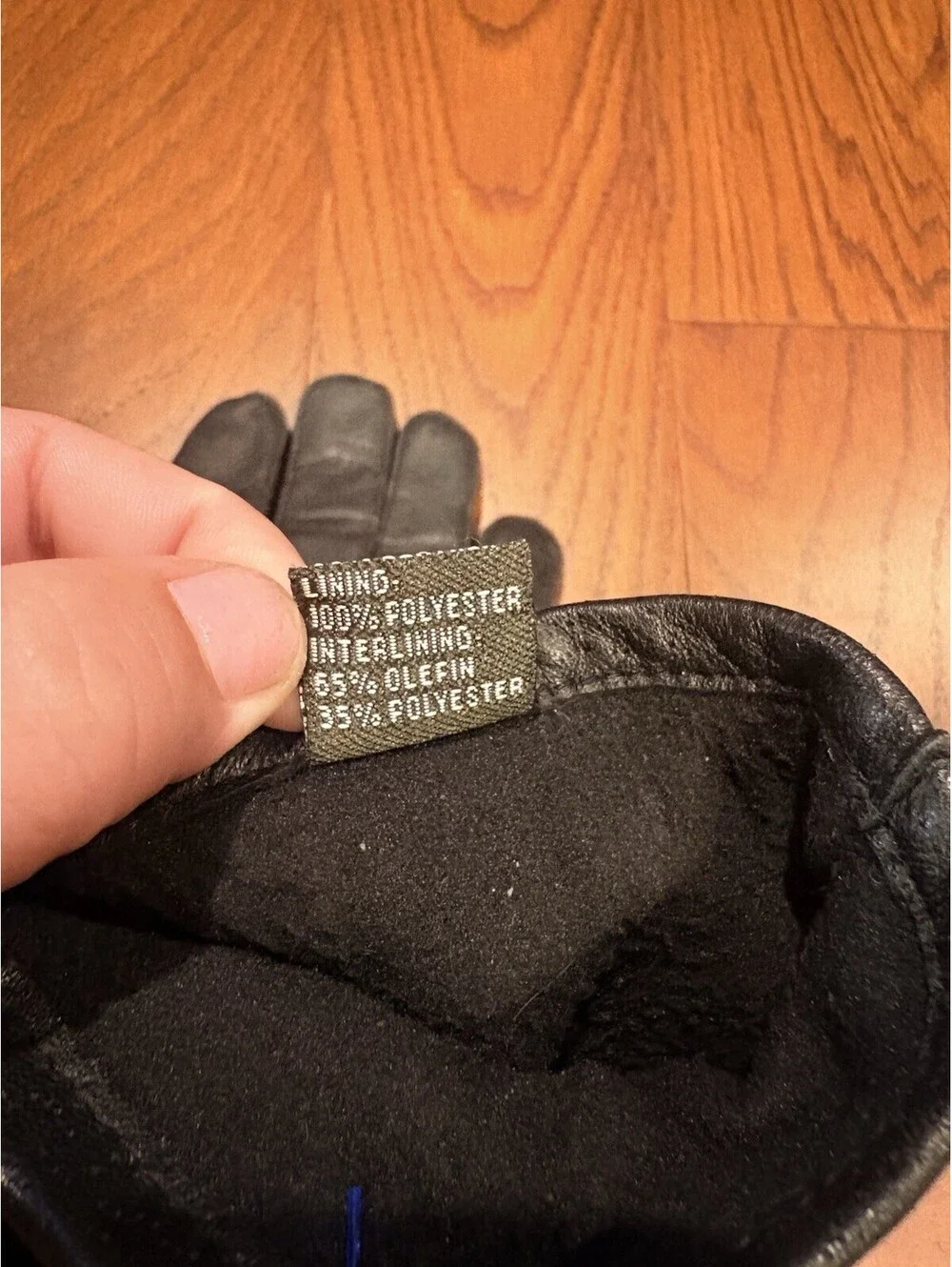Thinsulate Black Leather Lined Winter Gloves 40 gram Womens Size XLarge